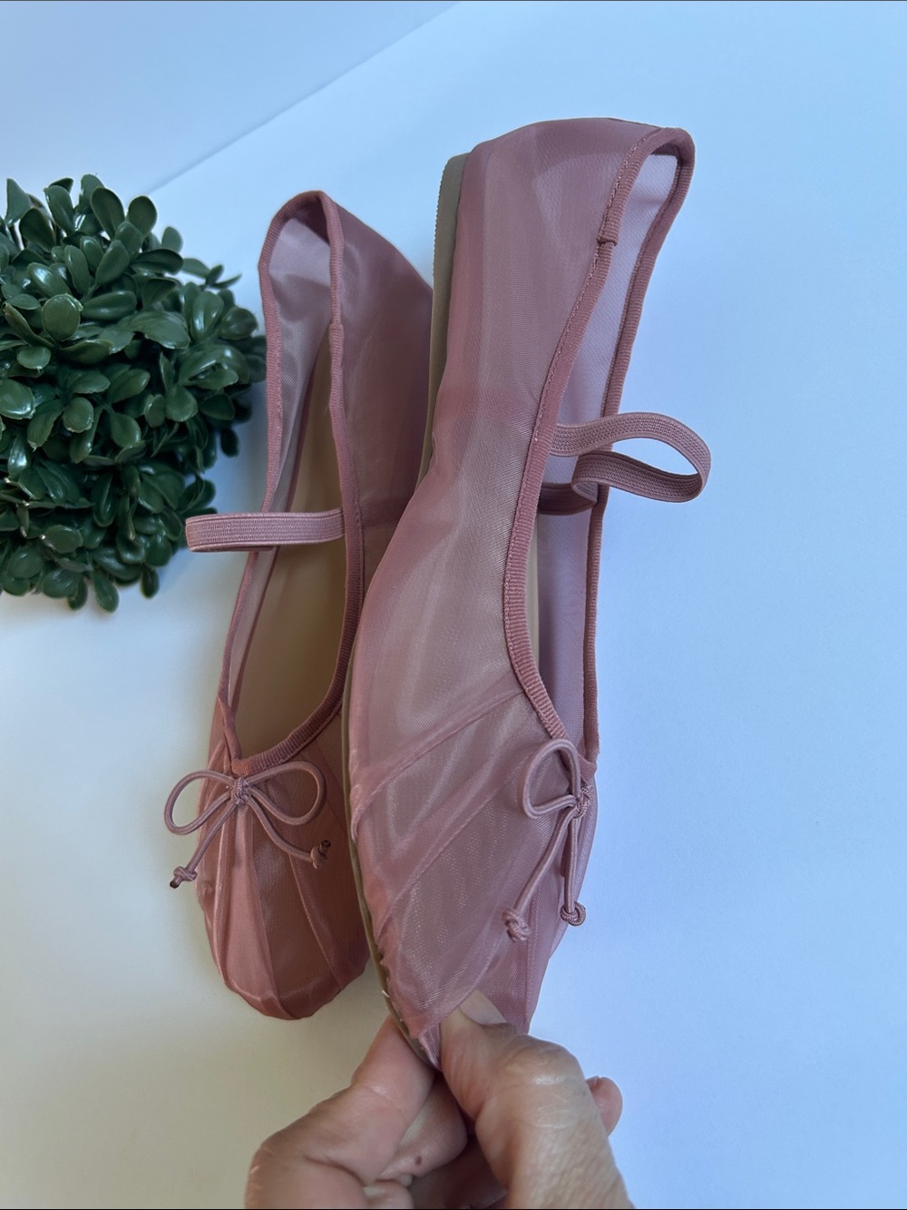 a new day Blush Pink Ballet Flats with Bow - Picture 4 of 7